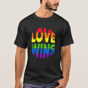 Love Wins Transgender Lgbetq Gay Lesbian Rainbow P T-shirt