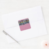 Love Wins Vierkante Sticker (Envelop)
