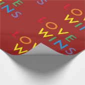 Love Wins Wrapping Paper Cadeaupapier (Hoek)