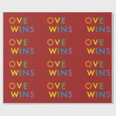 Love Wins Wrapping Paper Cadeaupapier (Vlak)
