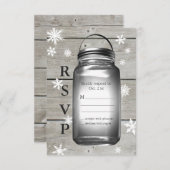 Love Winter Barn Weddings RSVP (Voorkant / Achterkant)