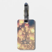 Love Wish Lantern Bagagelabel (Achterkant verticaal)