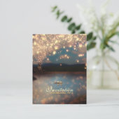 Love Wish Lantern - Housewarming Party Invitation Kaart (Staand voorkant)