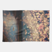 Love Wish Lanterns serviette de cuisine (Horizontal)