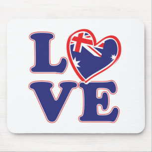 LOVE-with-Australia-Heart Muismat