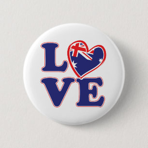 LOVE-with-Australia-Heart Ronde Button 5,7 Cm