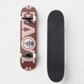 LOVE with Your PHOTO custom skateboard (Recto)