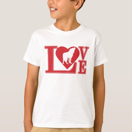 Love Wolves T-shirt (Voorkant)