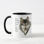Love WOLVES tellement je me moque Citer Mug (Gauche)