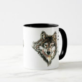 Love WOLVES tellement je me moque Citer Mug (Devant droit)