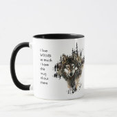Love WOLVES tellement je me moque Citer Mug (Gauche)
