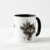 Love WOLVES tellement je me moque Citer Mug (Devant droit)