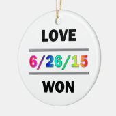 Love Won Keramisch Ornament (Links)