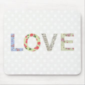 Love word art mousepad muismat (Voorkant)