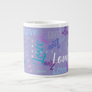 Love Word Grafitti Herhalend woord () Extra Grote Beker