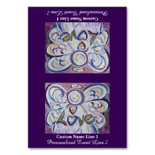 Love Word Inspirerend Angel Custom Table Tents Kaart