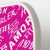 Love Word Multilanguage Text Pickleball Paddle (Links Detail)