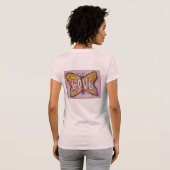 Love Word Rose Papillon Customisé Art T-Shirts (Dos entier)