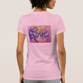Love Word Sunset Twilight Glitter Art TShirts (Achterkant)