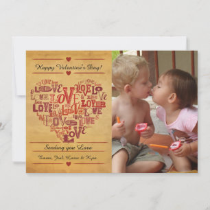 Love Words Valentijnsdag Card Feestdagenkaart