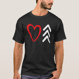 Love World Down Syndroeness Day Love 3 Arro T-shirt
