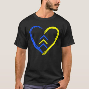 Love World Down Syndroeness Day Love 3 Arro T-shirt