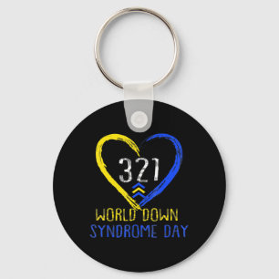 Love World Down Syndrome Awareness Day Love Sleutelhanger