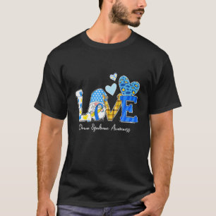LOVE World Down Syndrome Day Awareness Leopard Gno T-shirt