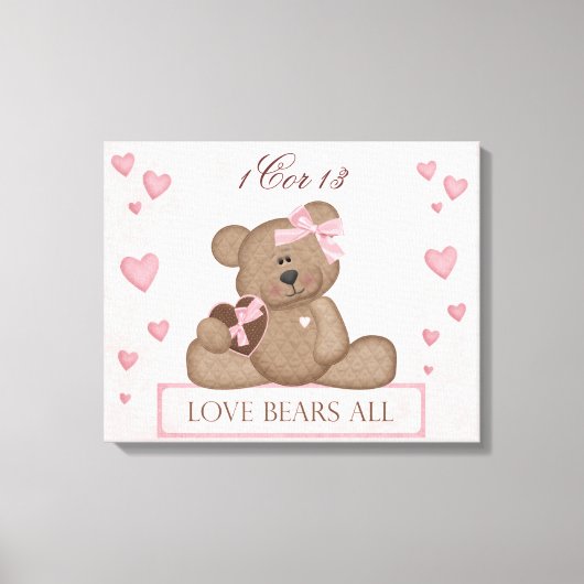 Love Wrapped Canvas Afdruk (Voorkant)