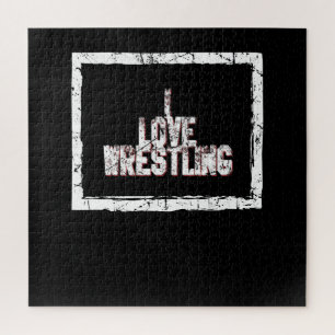 Love Wrestling Wrestler Singlet Lover Costume Gift Legpuzzel