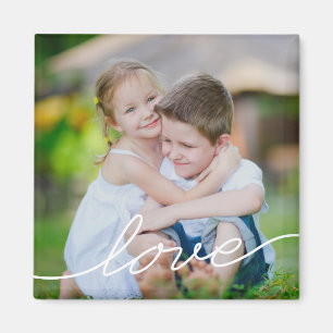 LOVE Writing Personalized Photo Magnet