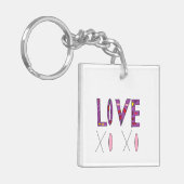 Love XO XO Sleutelhanger (Voorkant Links)