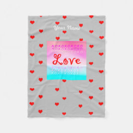 Love xoxo fleece deken
