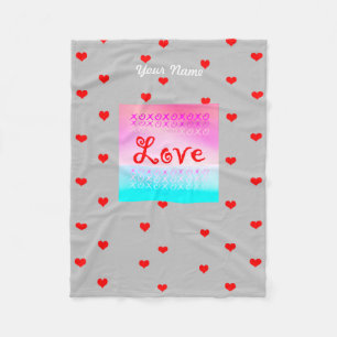 Love xoxo fleece deken