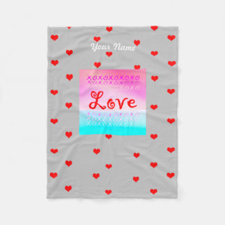 Love xoxo fleece deken