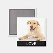 Love Yellow Labrador Retreiver Magnet (Recto/Verso)