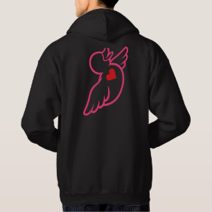 Love Yeshua Love People Eend Hoodie - Roze