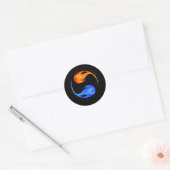 Love-Yin Yang- Ronde Sticker (Envelop)