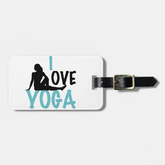 Love Yoga Bagagelabel (Voorkant horizontaal)