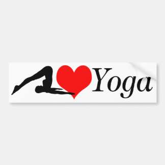 Love Yoga Bumper Bumpersticker