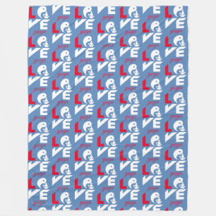 Love yoga fleece deken