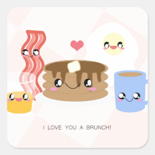 Love You a Brunch Stickers (vel van 20)