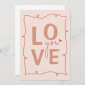 Love You Always, Carte Saint Valentin (Devant / Derrière)