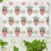 Love You Berry Beaucoup de serviette de cuisine (Plié)
