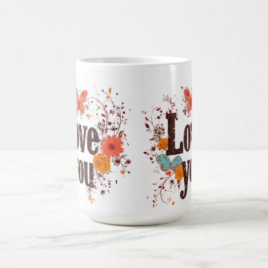 Love You Ceramic Mug (Centre)