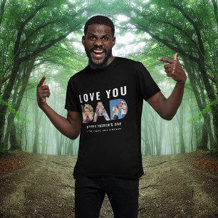 Love You Dad Custom Fotocollage Limited Edition T-shirt