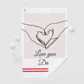 Love You Dad Custom Meilleures serviettes de golf (En situation)