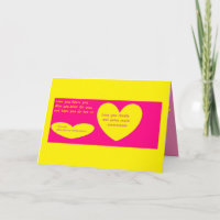 Love you double message roze geel boog type