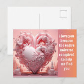 Love you  feestdagenkaart (Voorkant / Achterkant)