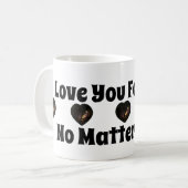 Love You Forever Blue Labradorite Coeurs Bold Mug (Devant gauche)